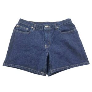 Vintage Polo Jeans Co Shorts Women 12 5" Saturday Short‎ Blue Denim Cotton Y2K